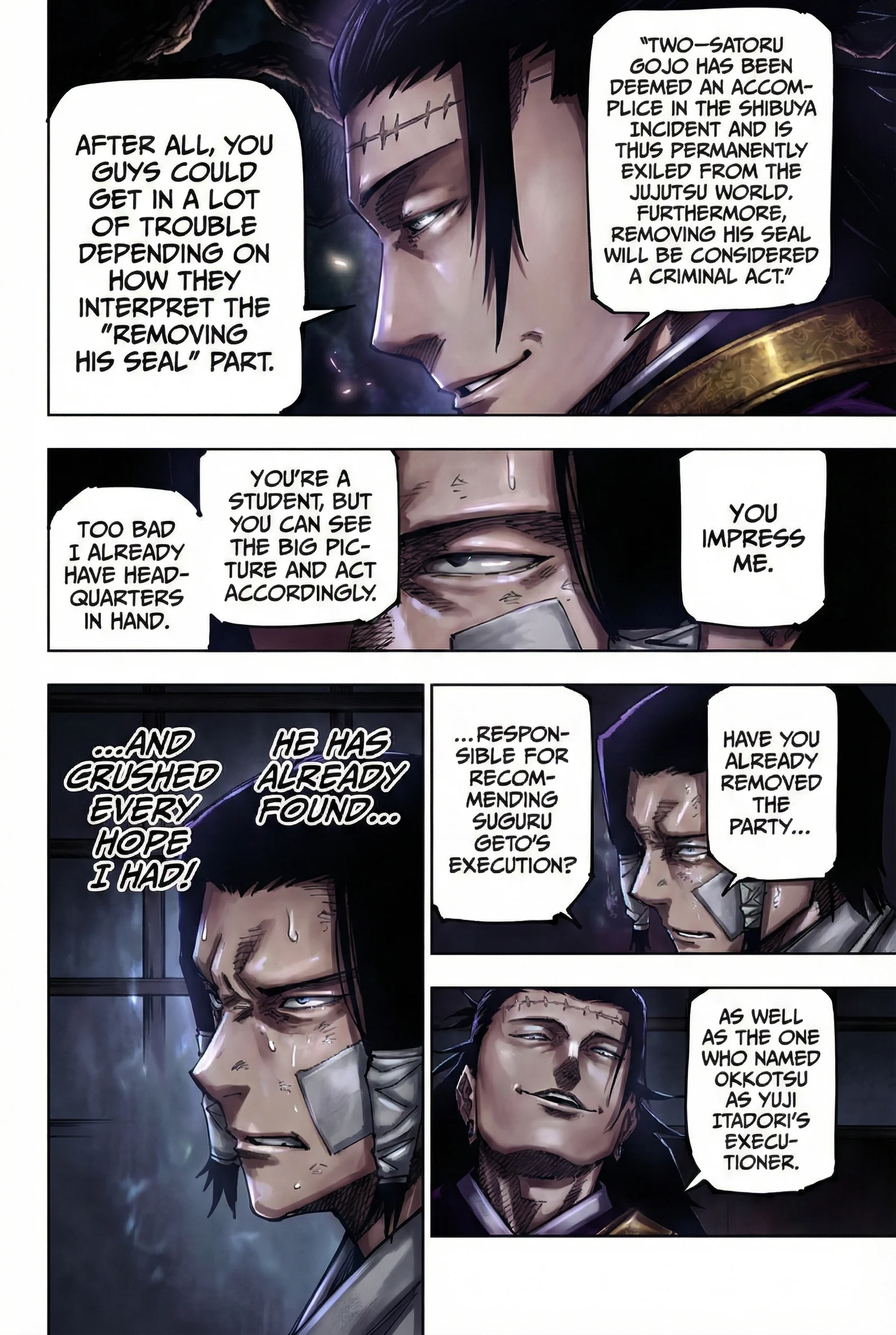 Jujutsu Kaisen Colored Manga JJK, chapter 191, page 6