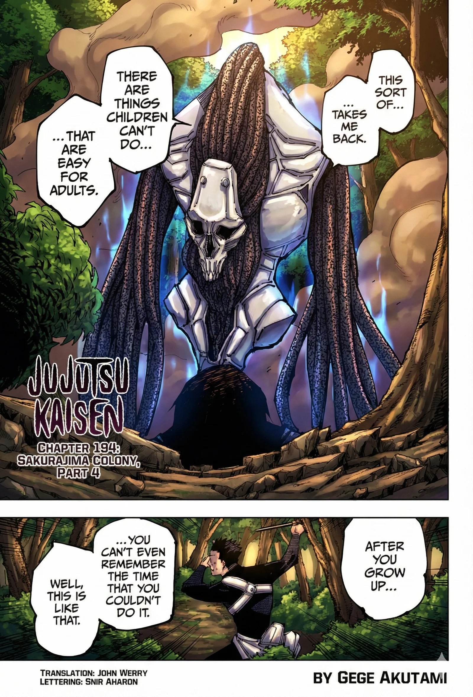 Jujutsu Kaisen Colored Manga JJK, chapter 194, page 1