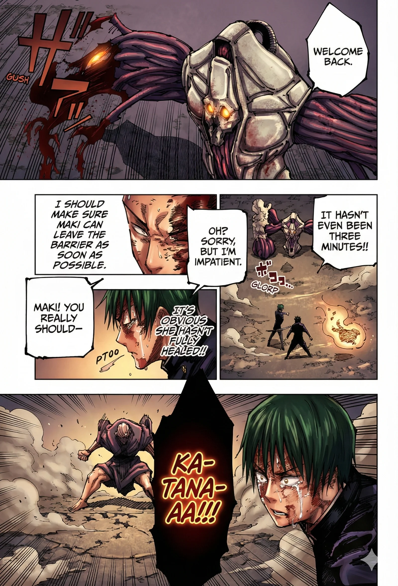 Jujutsu Kaisen Colored Manga JJK, chapter 195, page 8