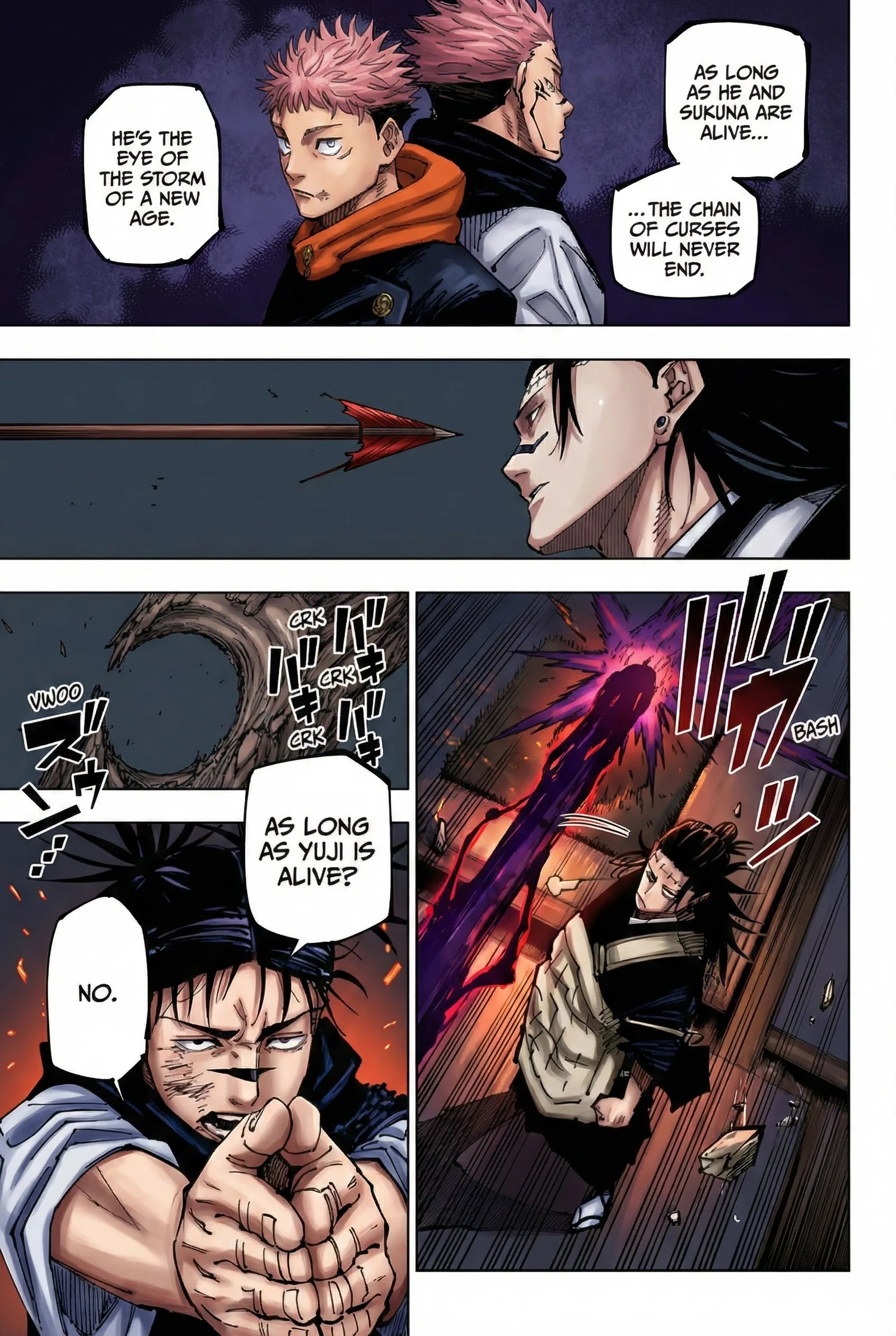 Jujutsu Kaisen Colored Manga JJK, chapter 203, page 8