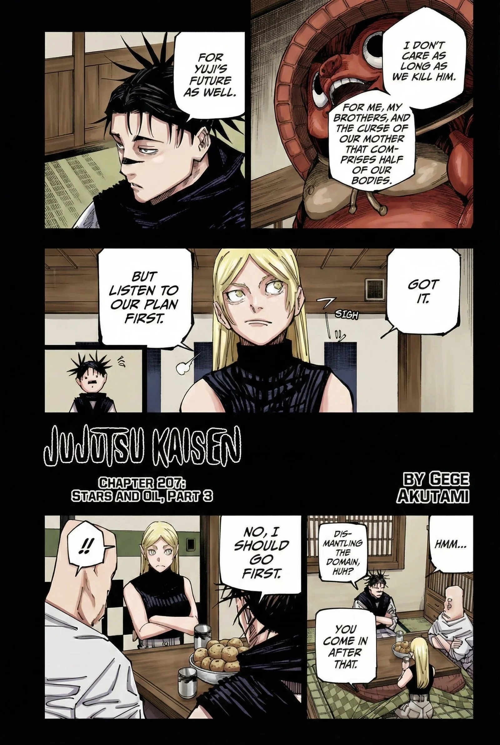 Jujutsu Kaisen Colored Manga JJK, chapter 207, page 1