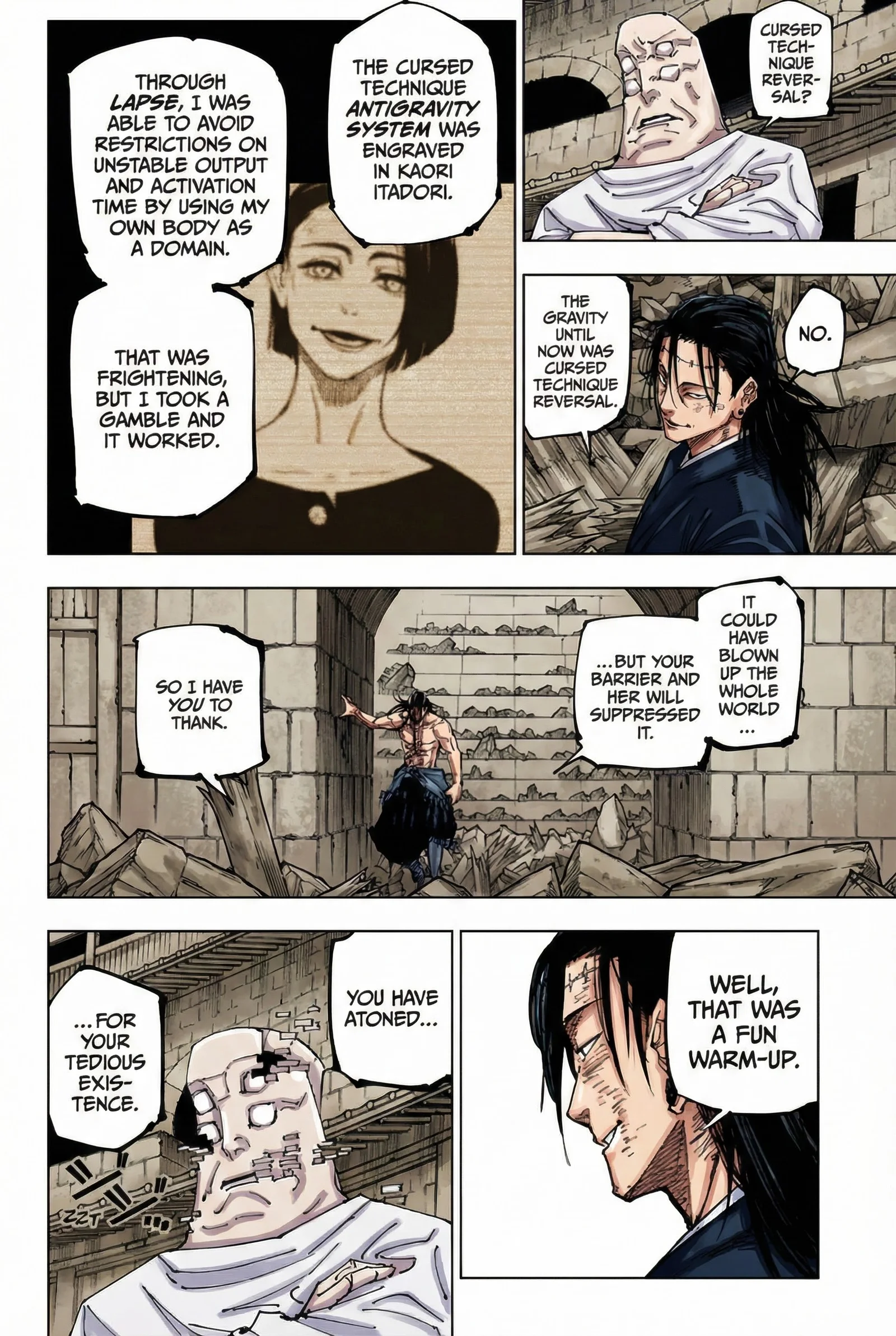 Jujutsu Kaisen Colored Manga JJK, chapter 208, page 18