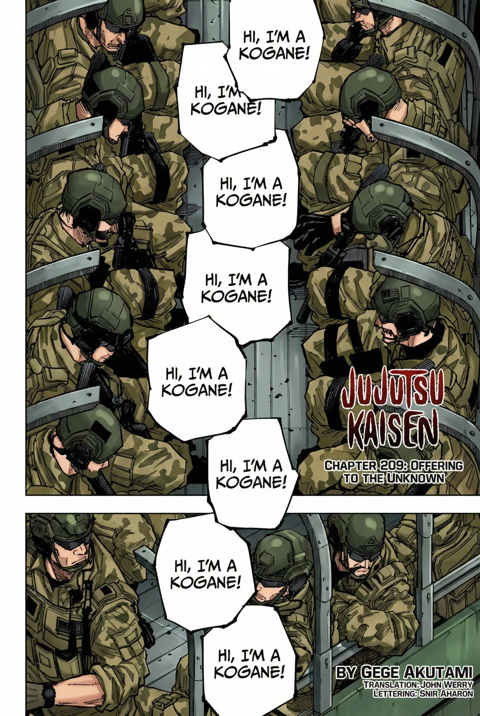 Jujutsu Kaisen Colored Manga JJK, chapter 209, page 2