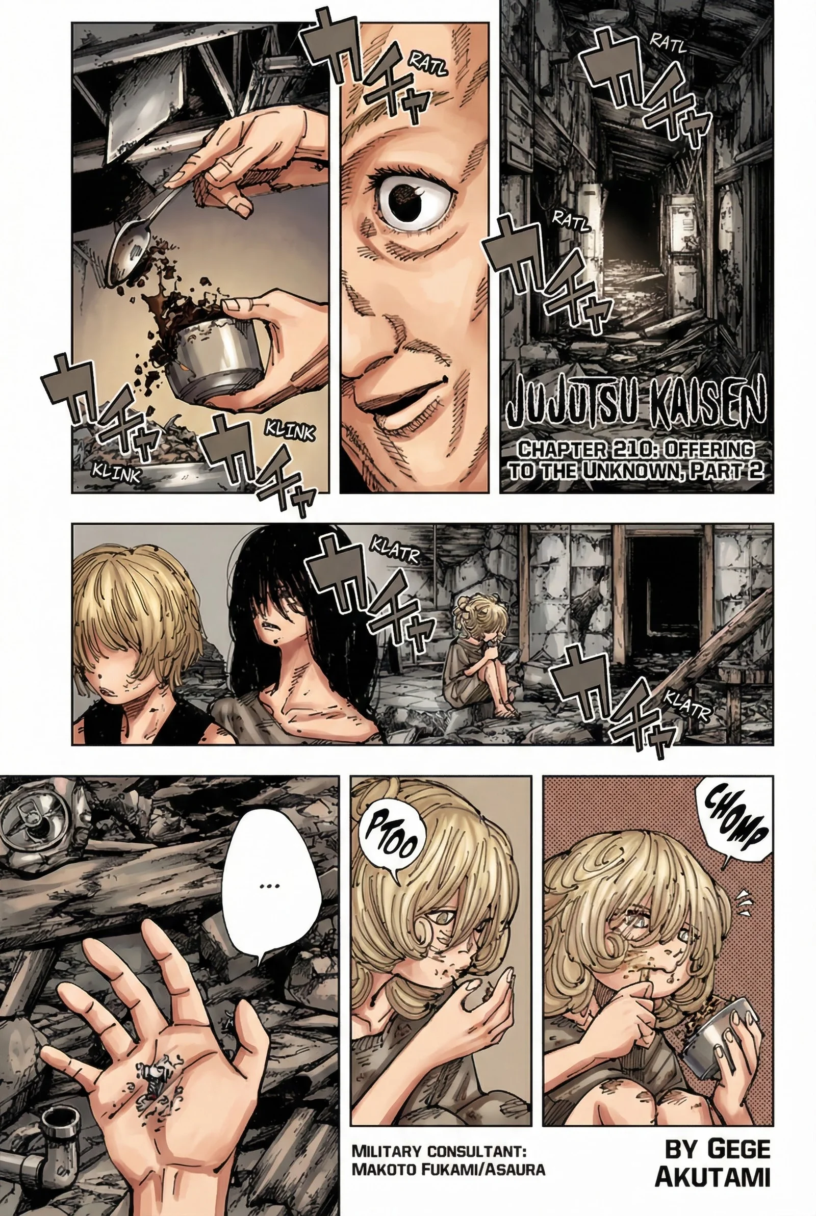 Jujutsu Kaisen Colored Manga JJK, chapter 210, page 1