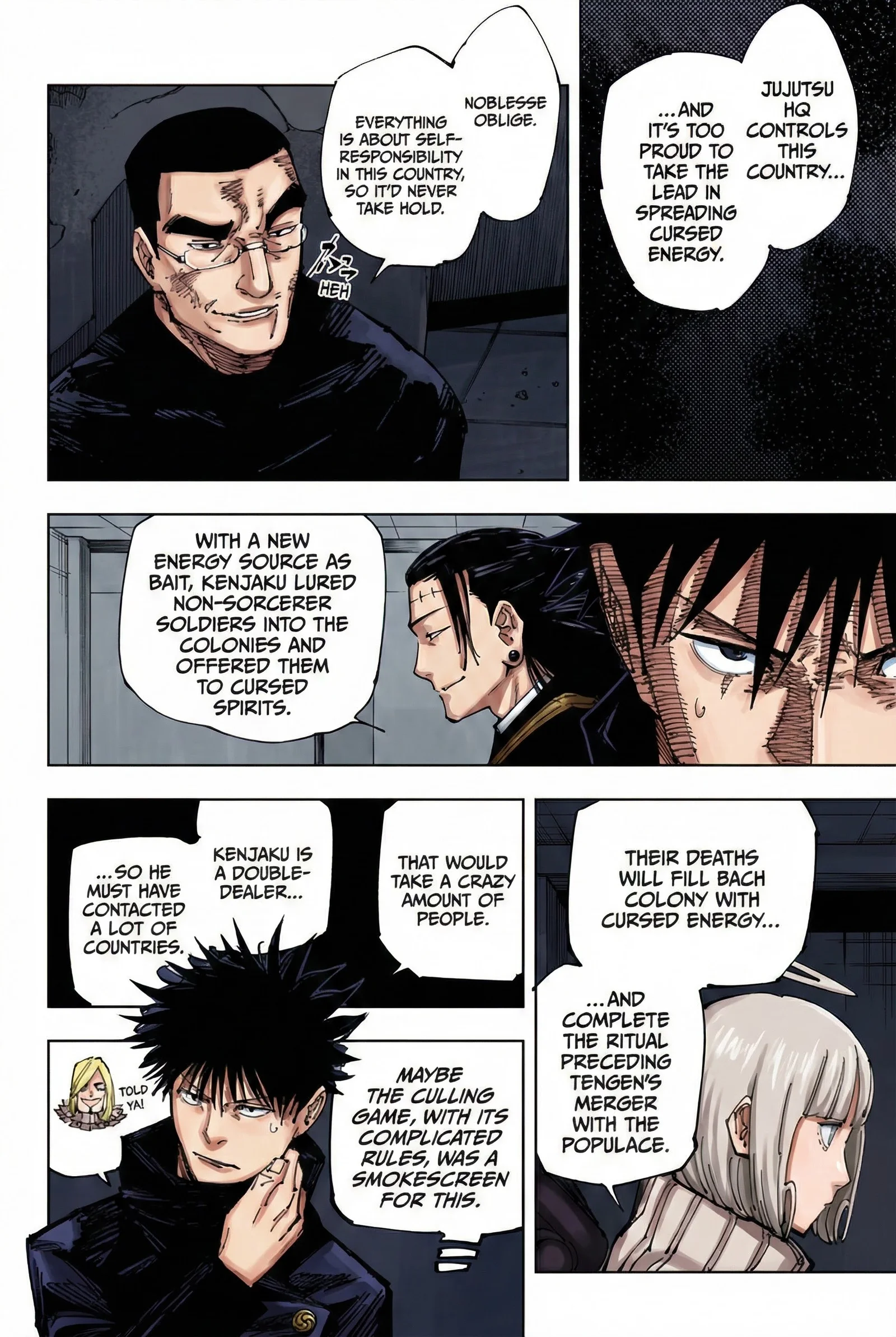Jujutsu Kaisen Colored Manga JJK, chapter 210, page 4