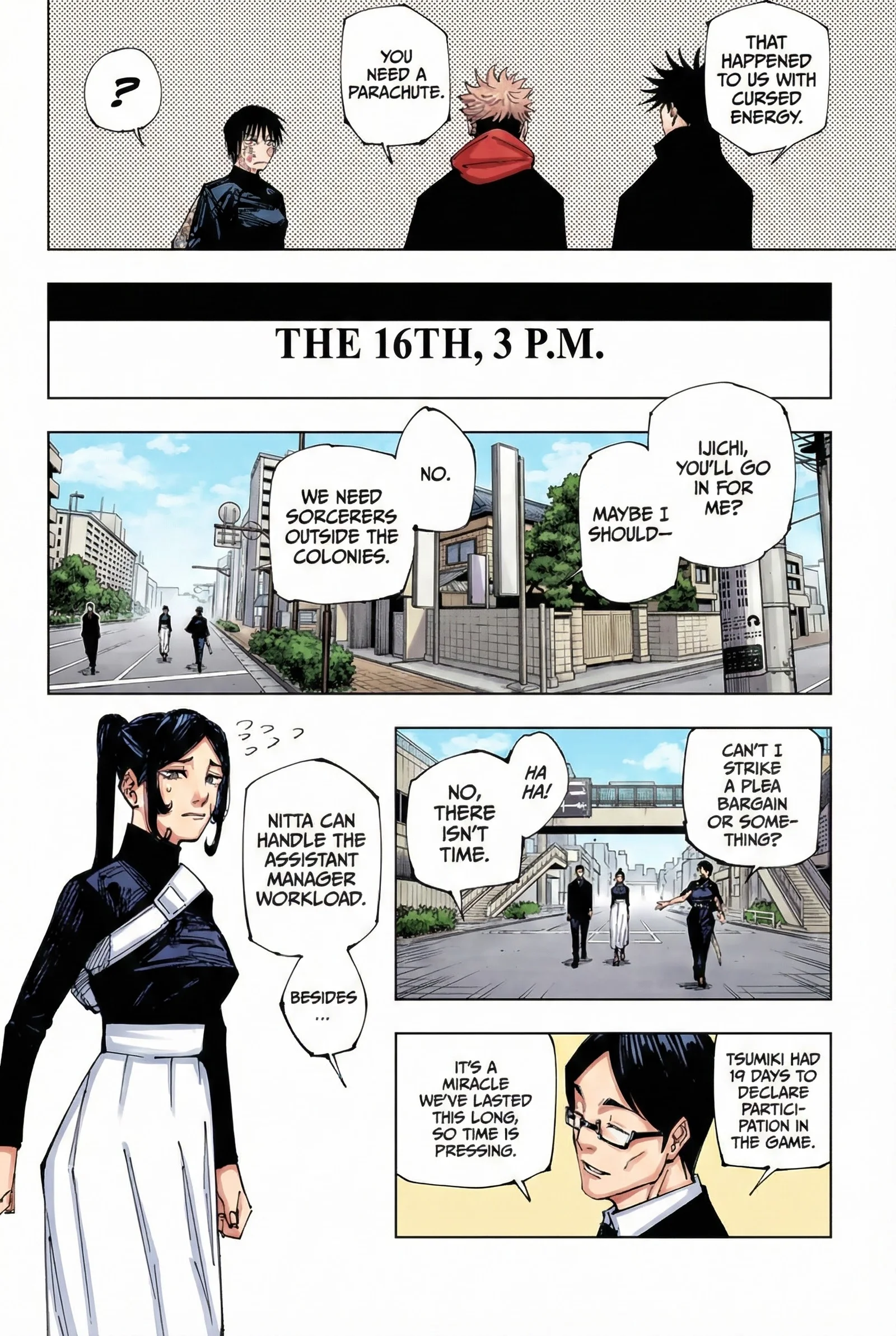 Jujutsu Kaisen Colored Manga JJK, chapter 211, page 14
