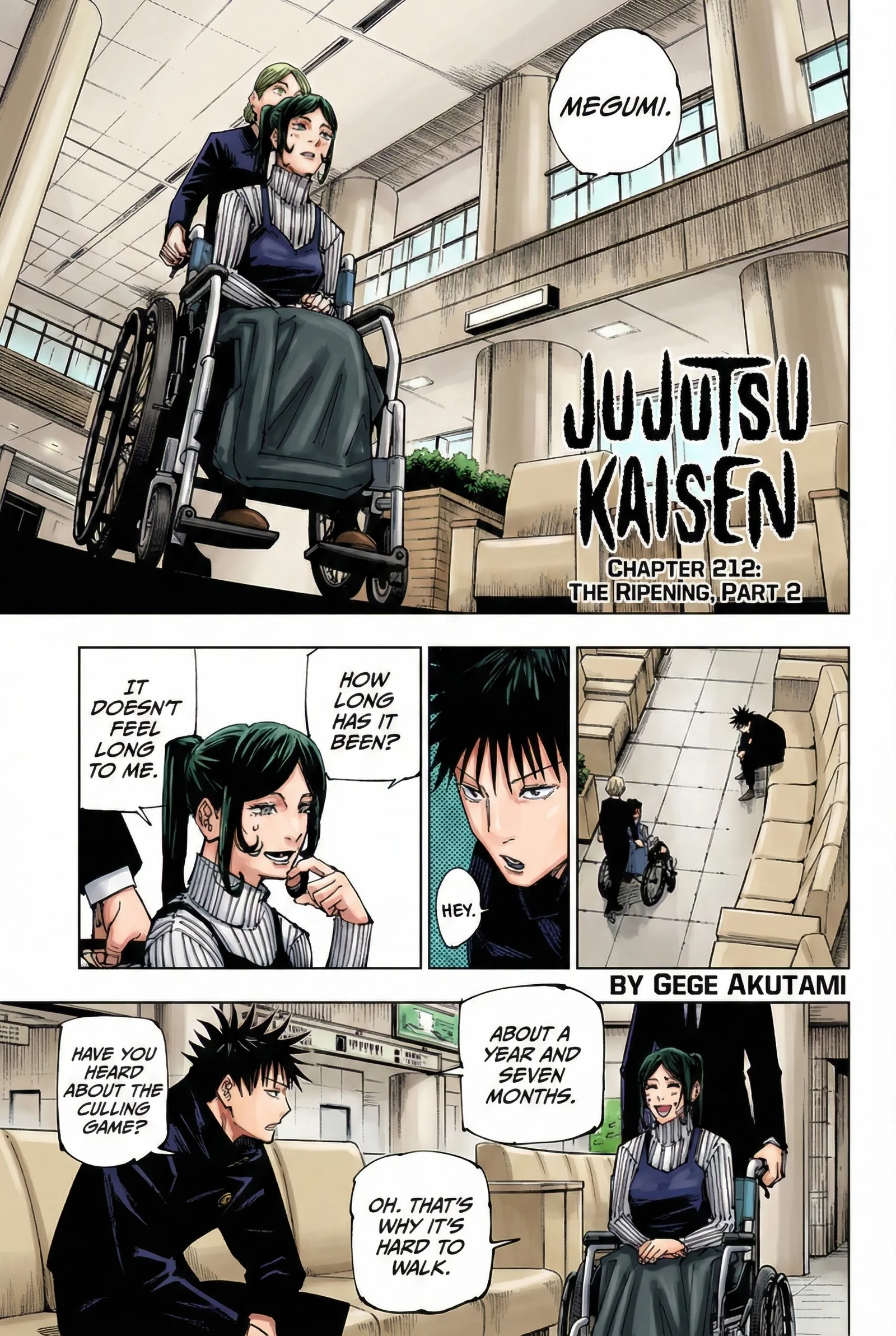 Jujutsu Kaisen Colored Manga JJK, chapter 212, page 1