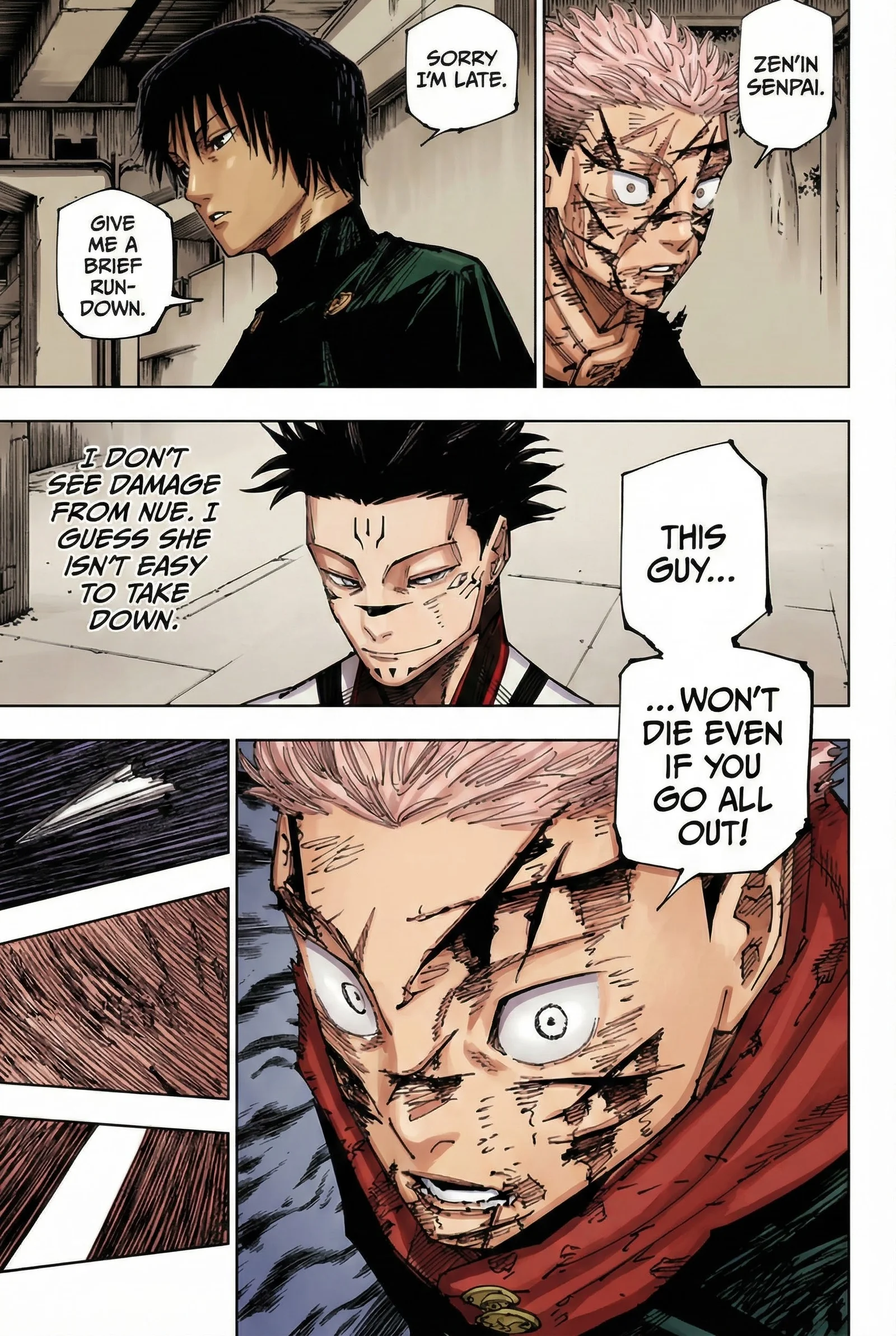 Jujutsu Kaisen Colored Manga JJK, chapter 215, page 4