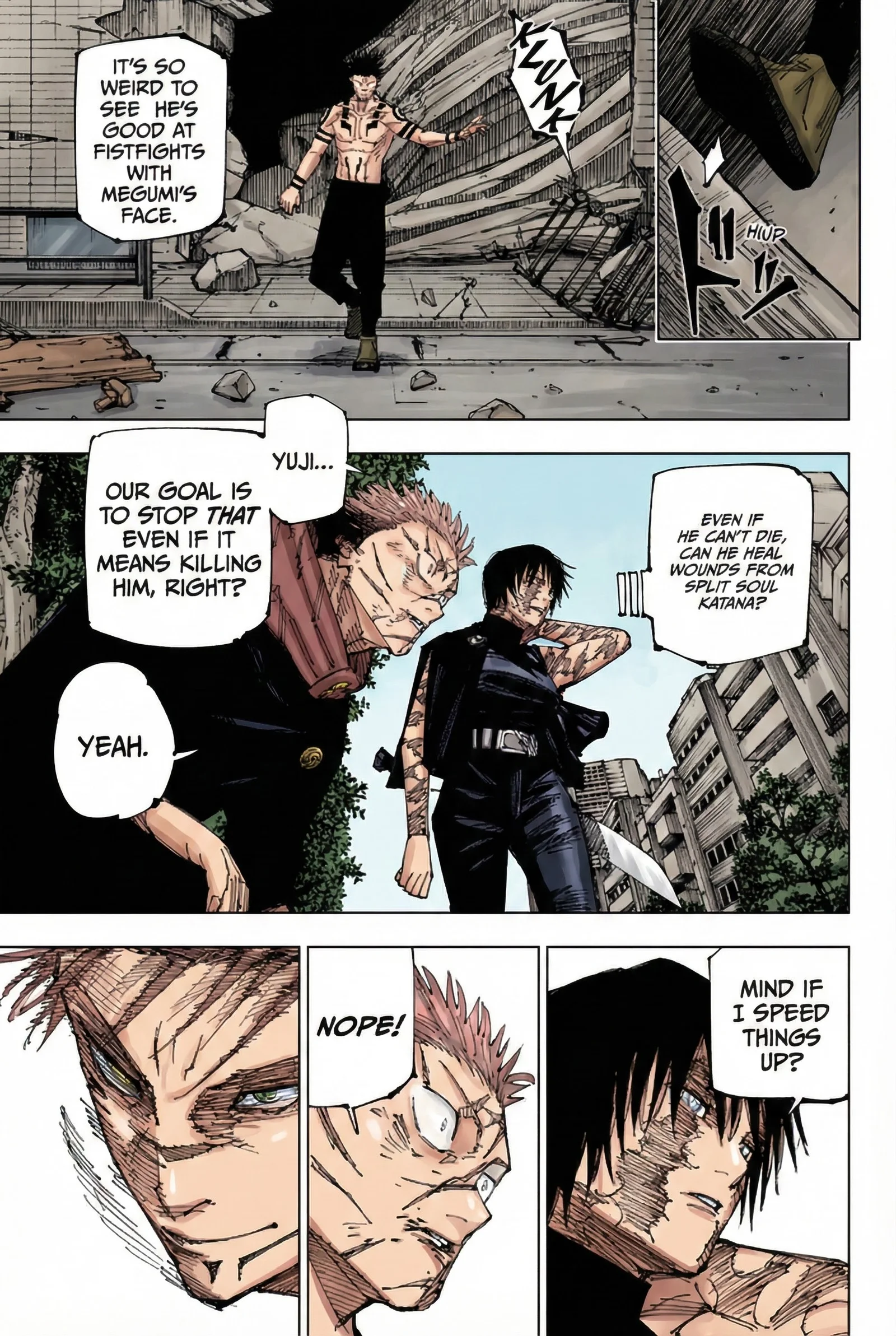 Jujutsu Kaisen Colored Manga JJK, chapter 215, page 10