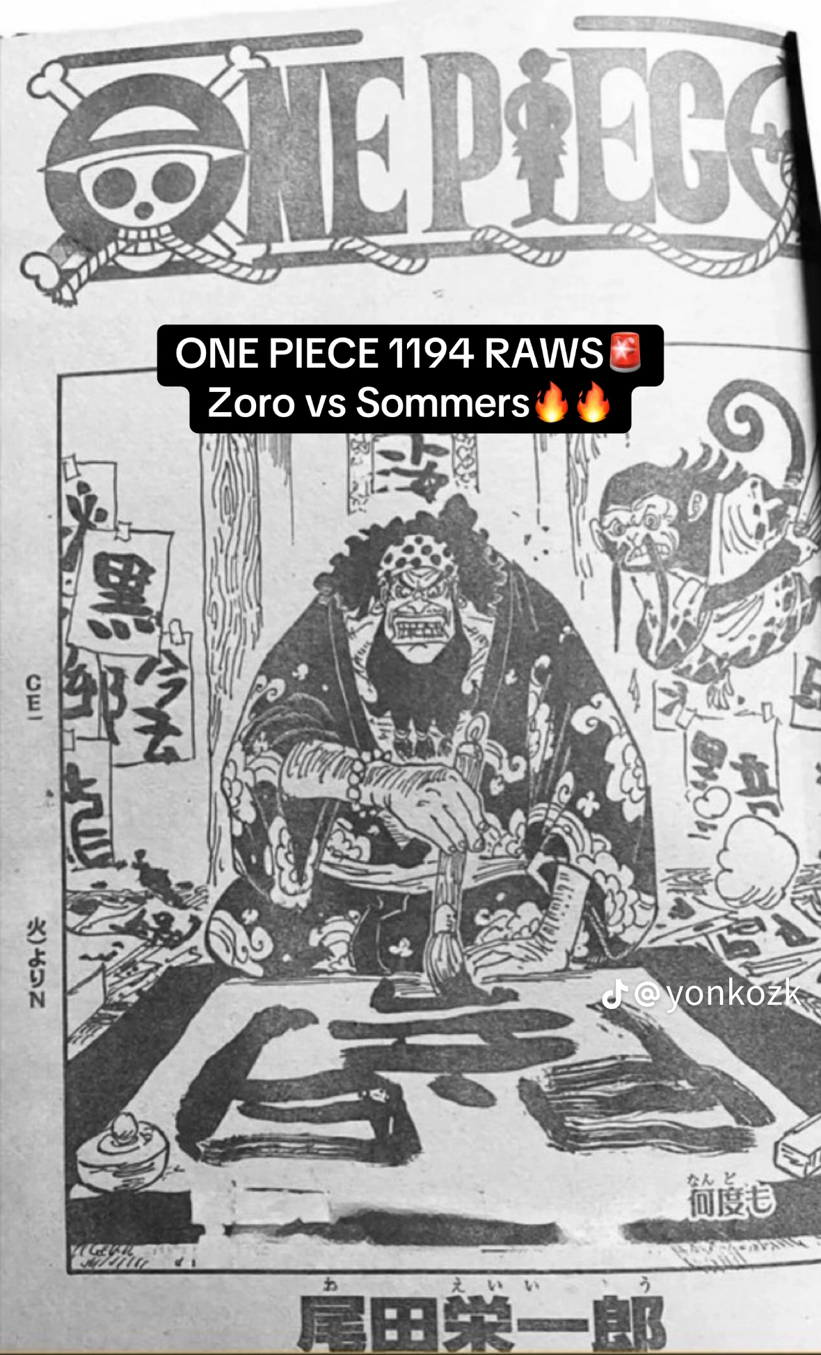One Piece Manga, chapter 1194 RAW, page 1