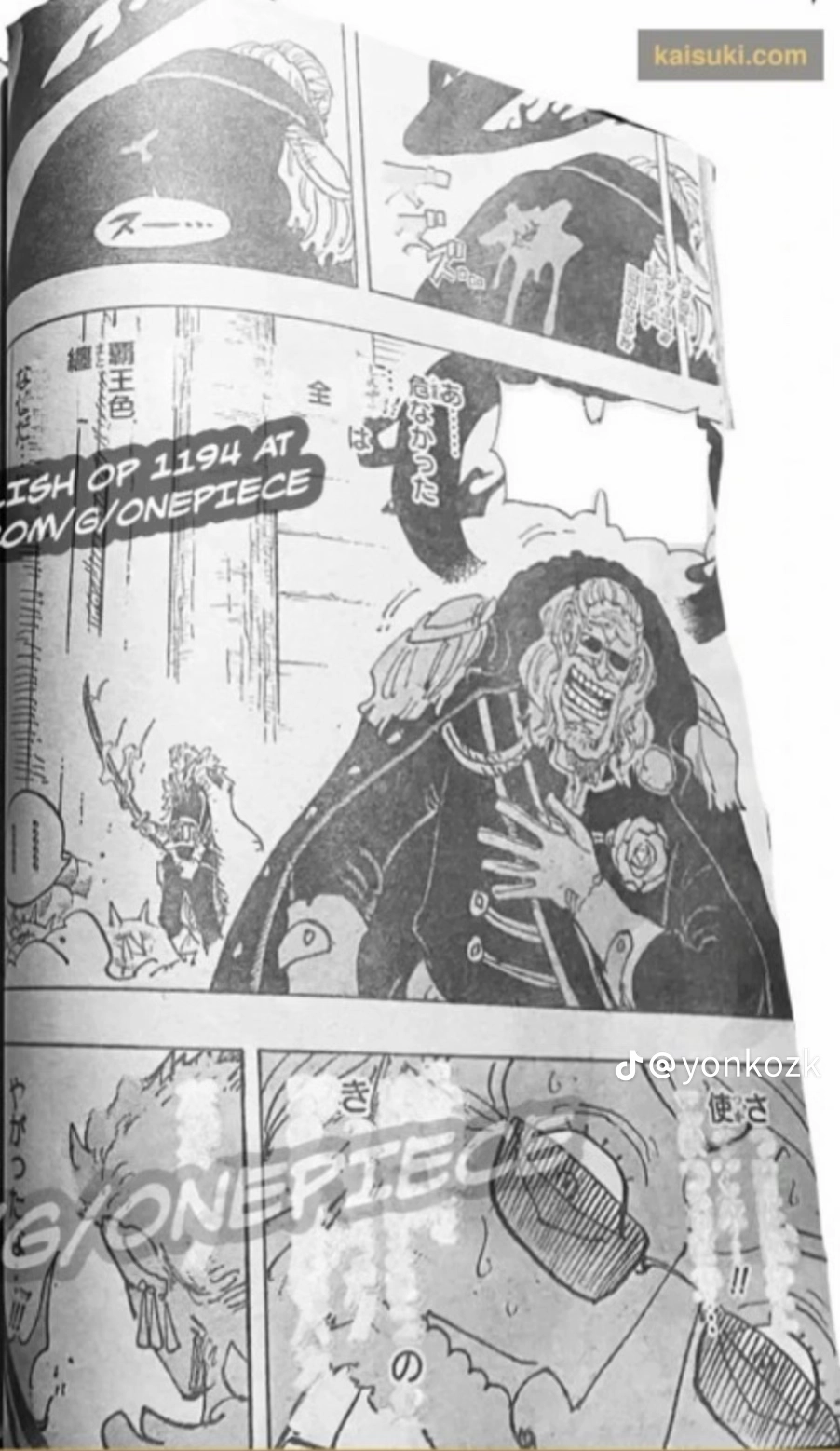 One Piece Manga, chapter 1194 RAW, page 2