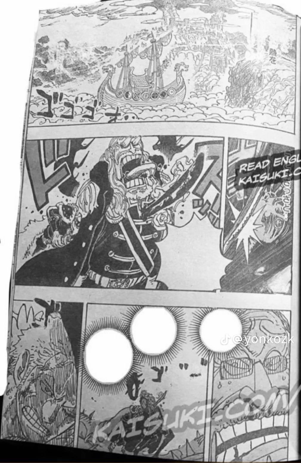 One Piece Manga, chapter 1194 RAW, page 3