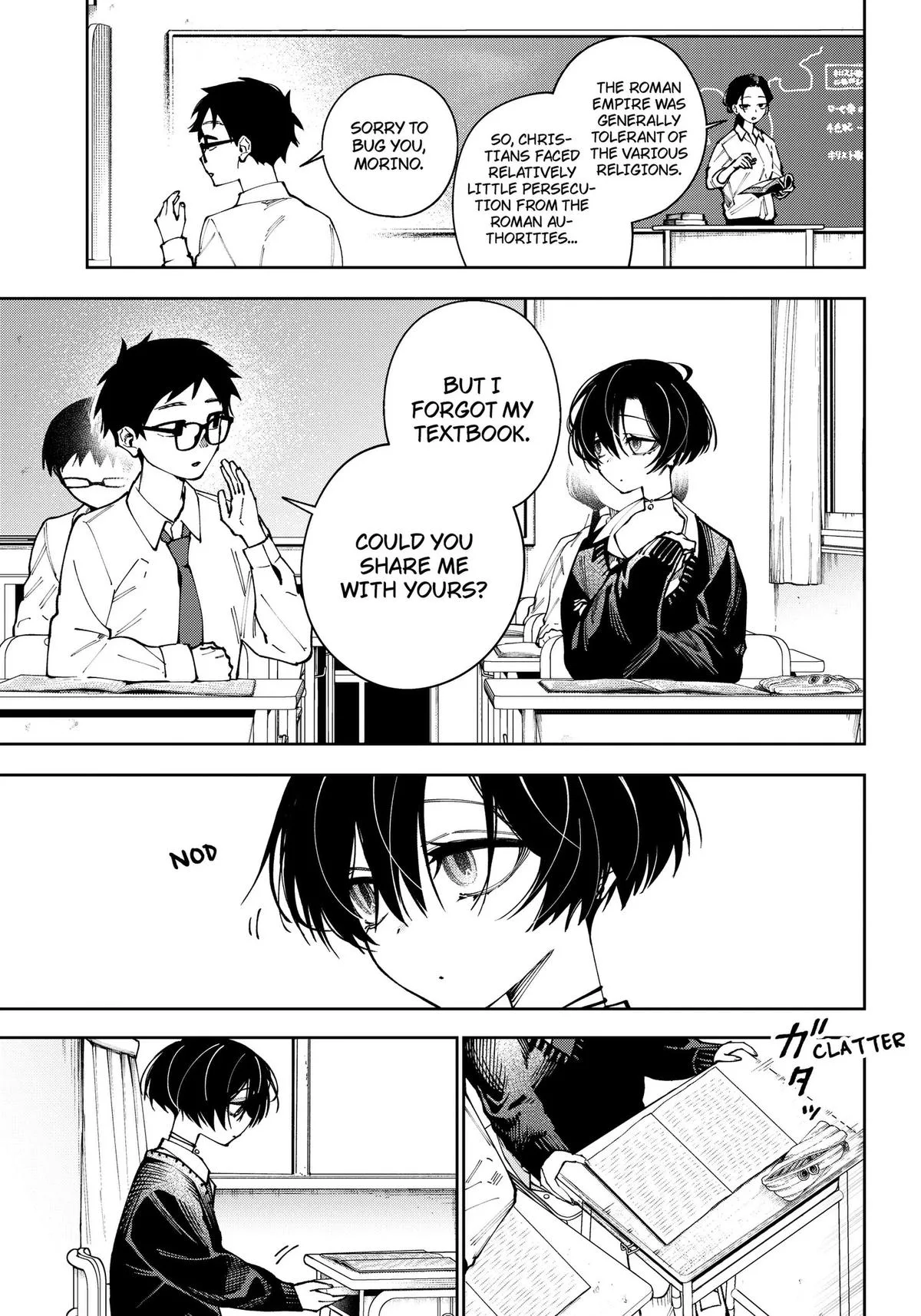 Morino-san Just Won't Leave Me Be, chapter 1, page 4