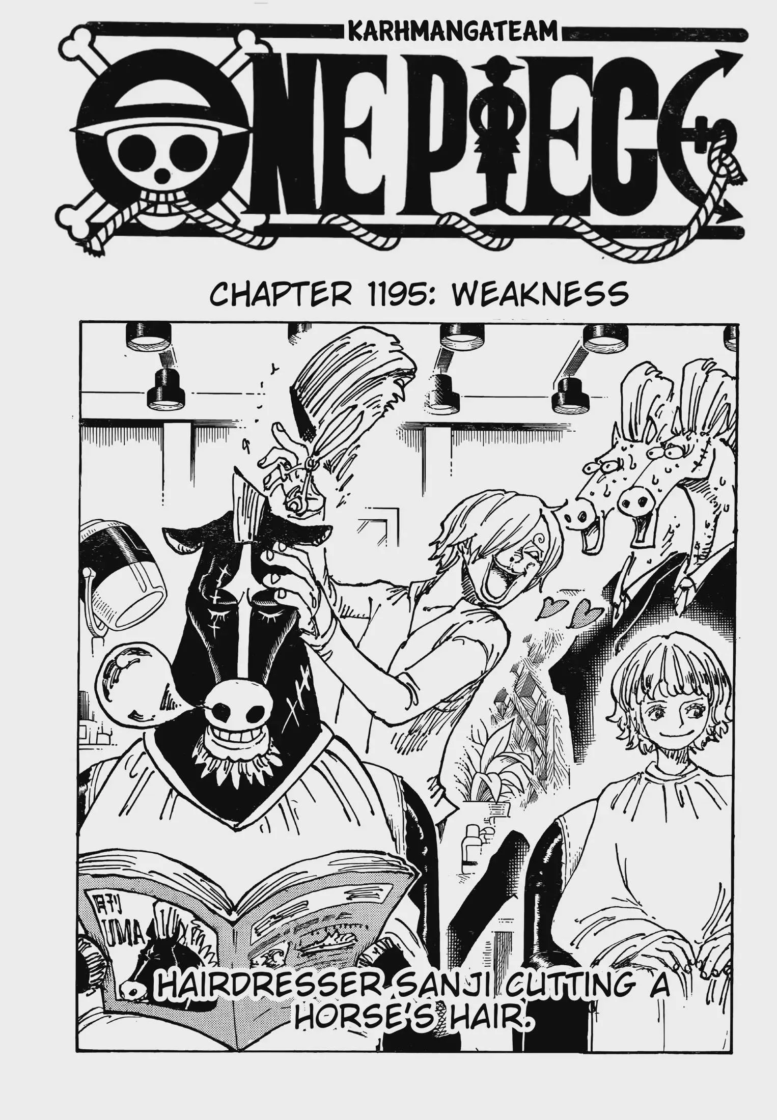 One Piece Manga, chapter 1195, page 1