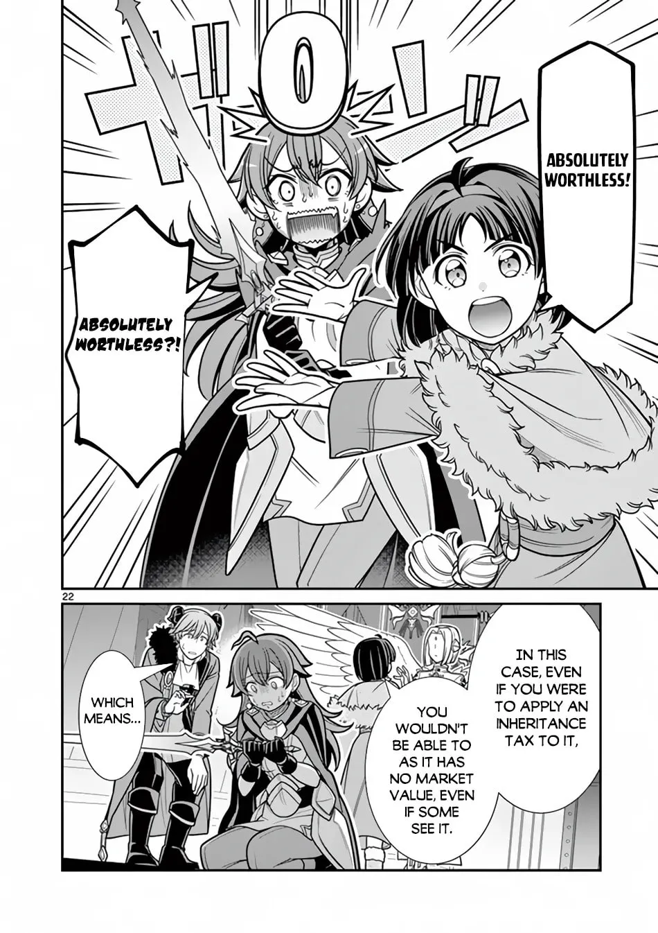 Ken to Mahou no Zeikin Taisaku, chapter 6, page 22