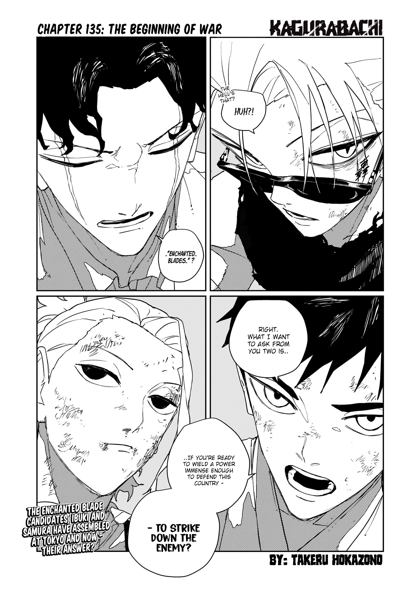 Kagurabachi, chapter 135, page 1
