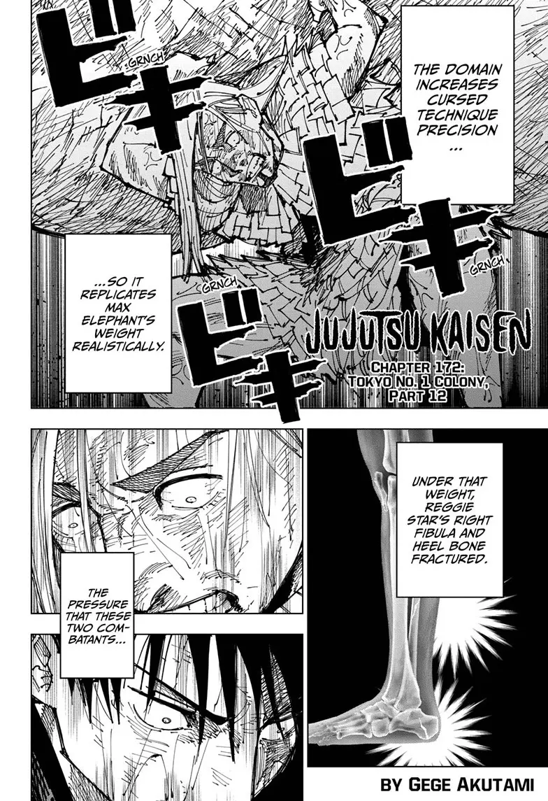 Jujutsu Kaisen (JJK) Manga Online, chapter 172, page 2