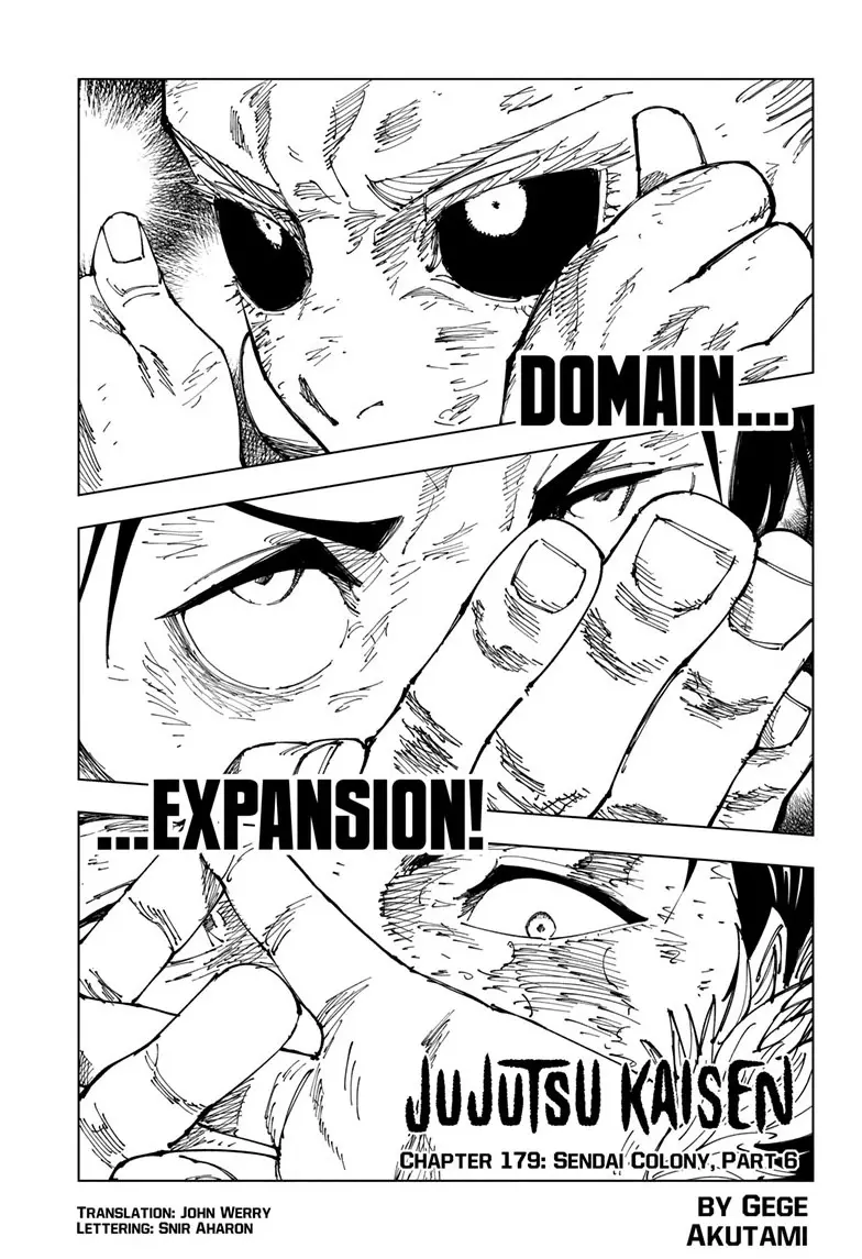 Jujutsu Kaisen (JJK) Manga Online, chapter 179, page 1