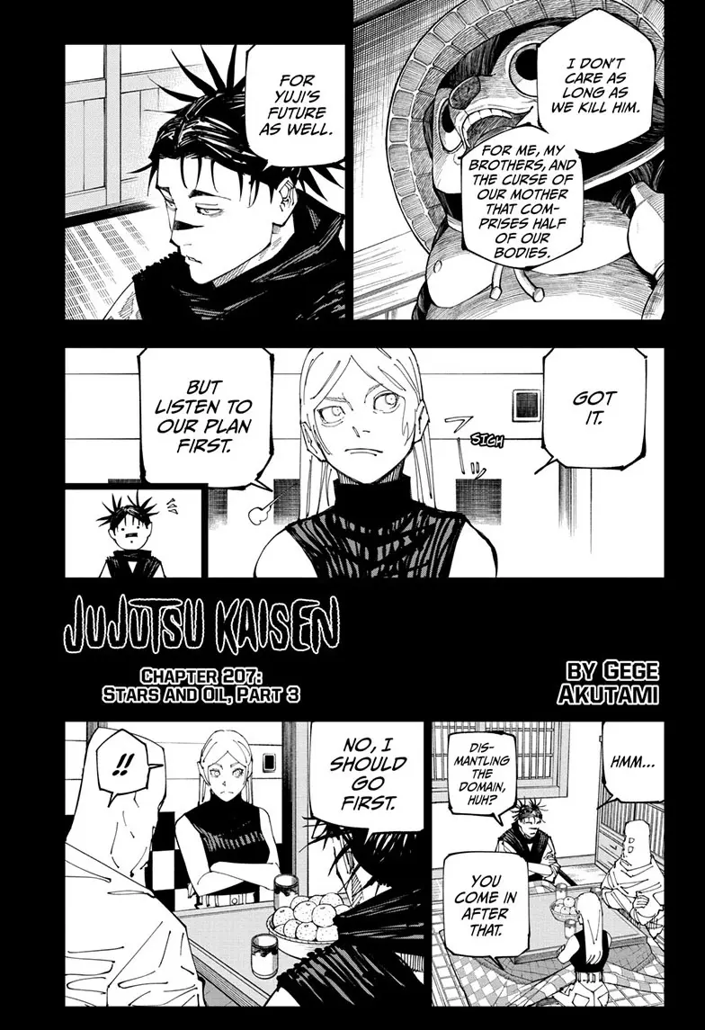Jujutsu Kaisen (JJK) Manga Online, chapter 207, page 1