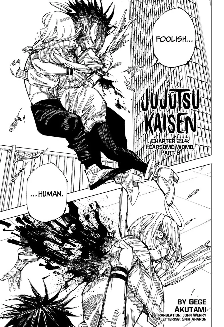 Jujutsu Kaisen (JJK) Manga Online, chapter 214, page 1