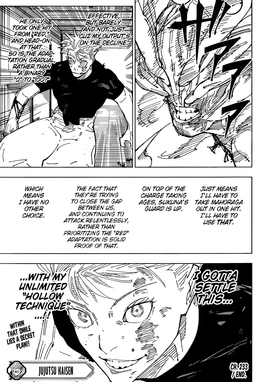 Jujutsu Kaisen (JJK) Manga Online, chapter 233, page 18