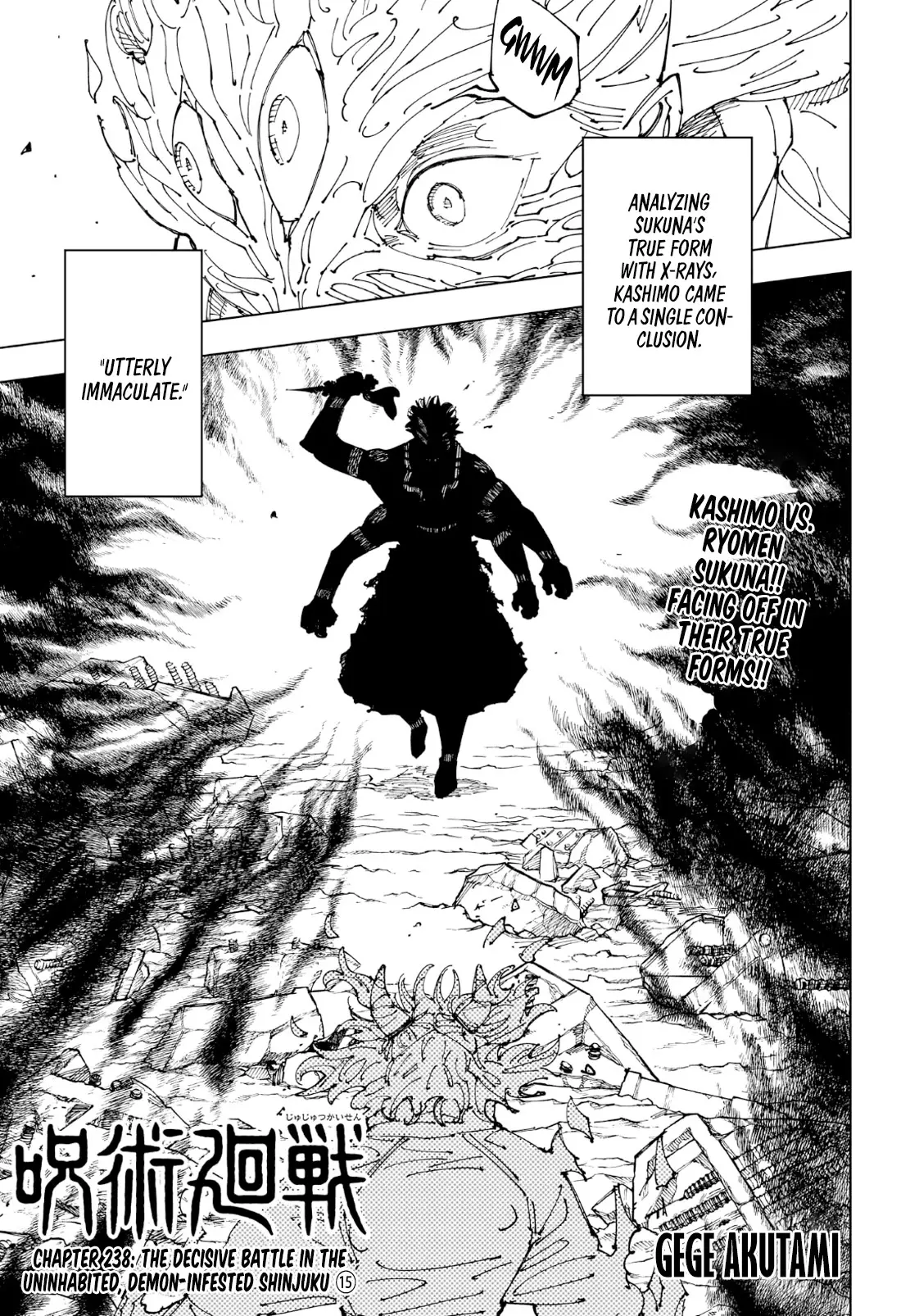 Jujutsu Kaisen (JJK) Manga Online, chapter 238, page 1
