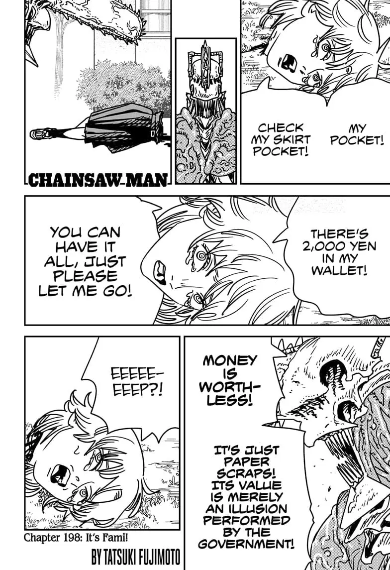 Chainsaw Man Manga, chapter 198, page 1
