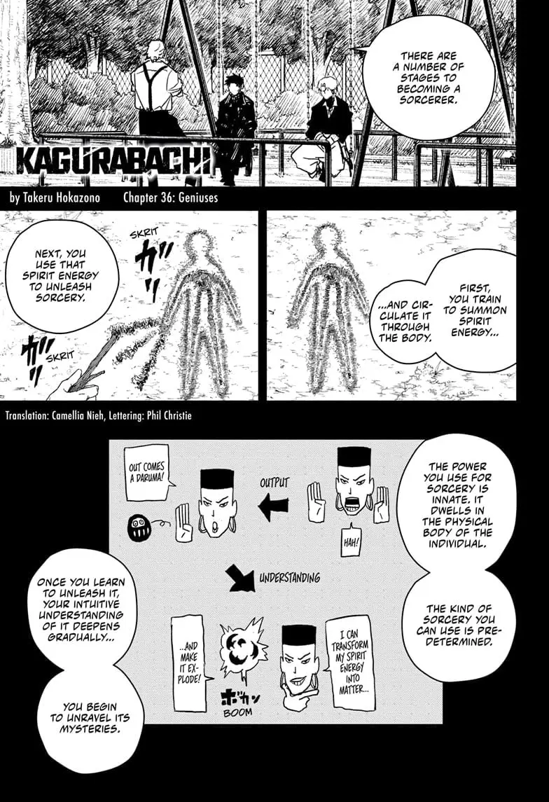 Kagurabachi, chapter 36, page 1
