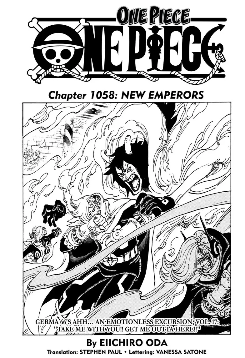 One Piece Manga, chapter 1058, page 1