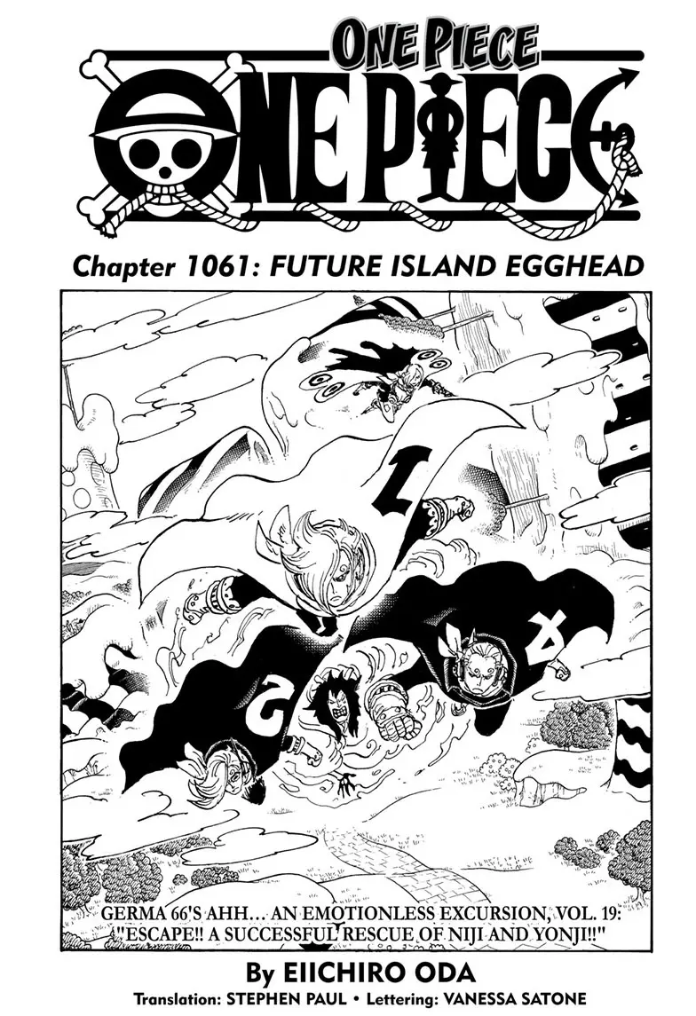 One Piece Manga, chapter 1061, page 1