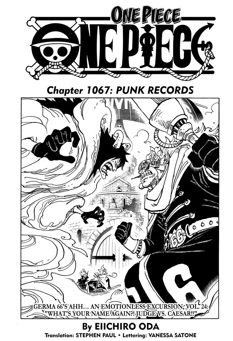One Piece Manga, chapter 1067, page 1