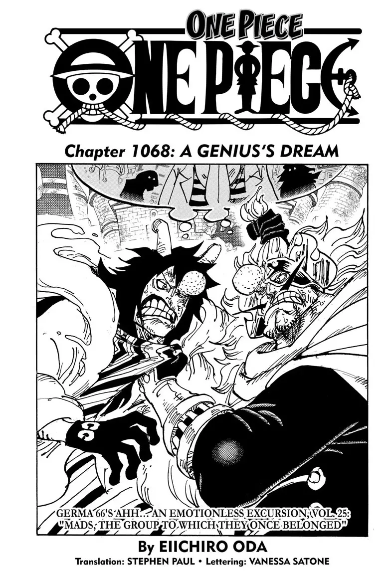 One Piece Manga, chapter 1068, page 1
