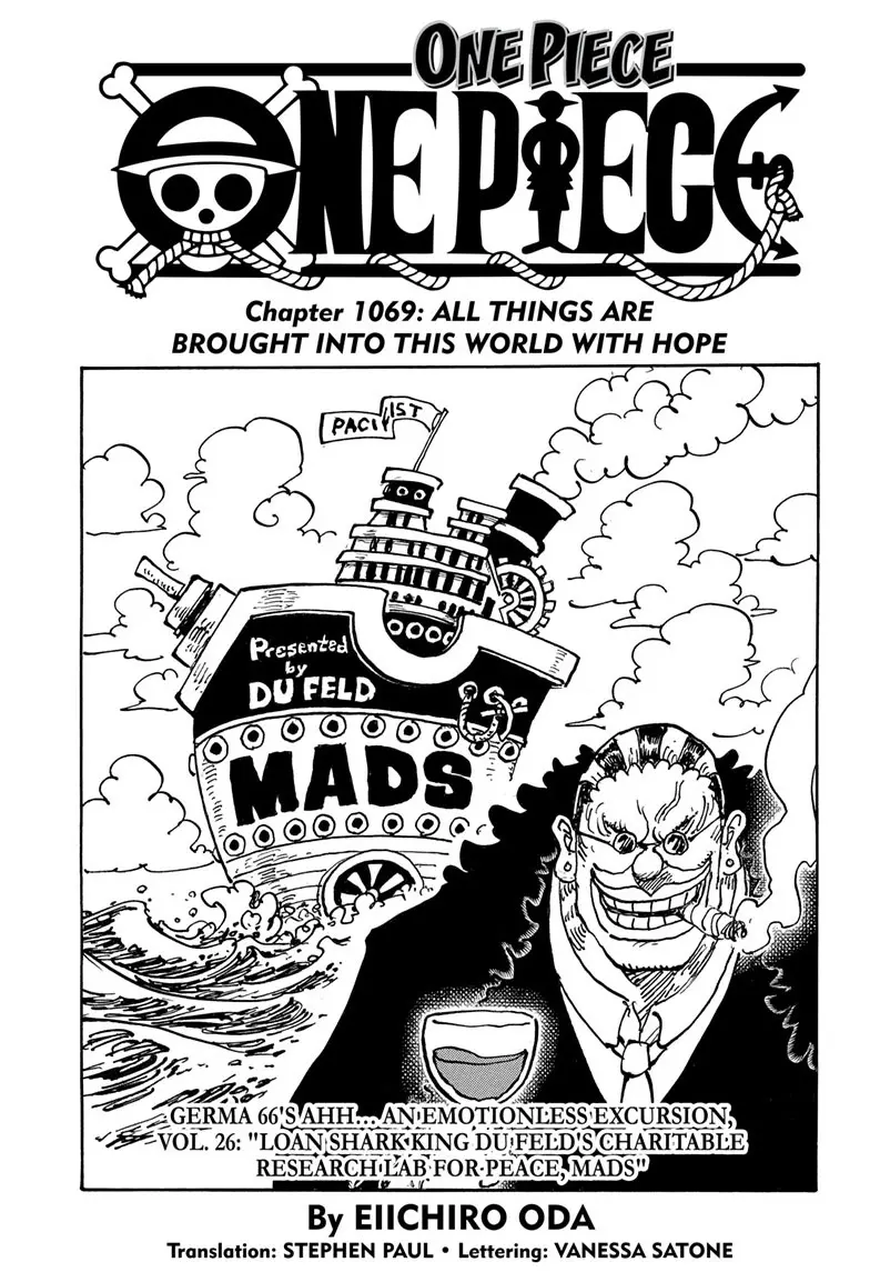 One Piece Manga, chapter 1069, page 1