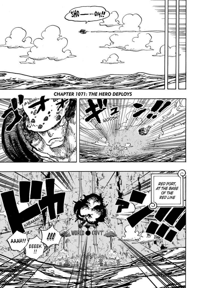 One Piece Manga, chapter 1071, page 3