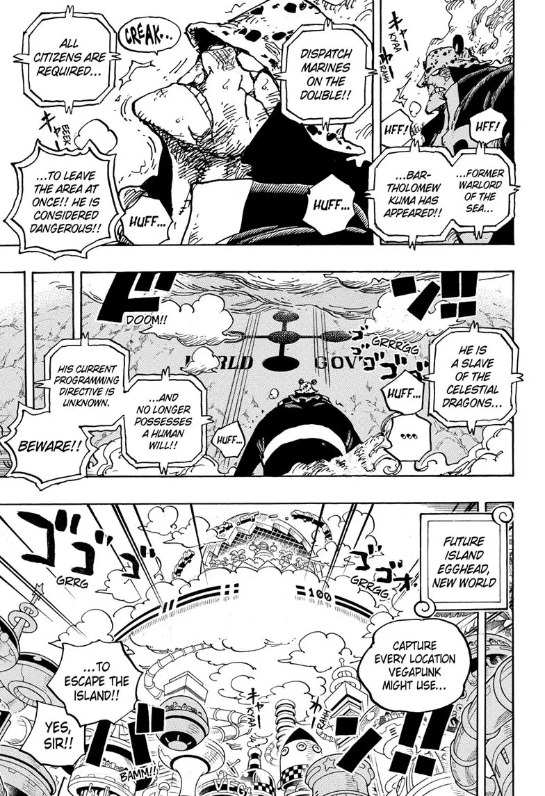 One Piece Manga, chapter 1071, page 5