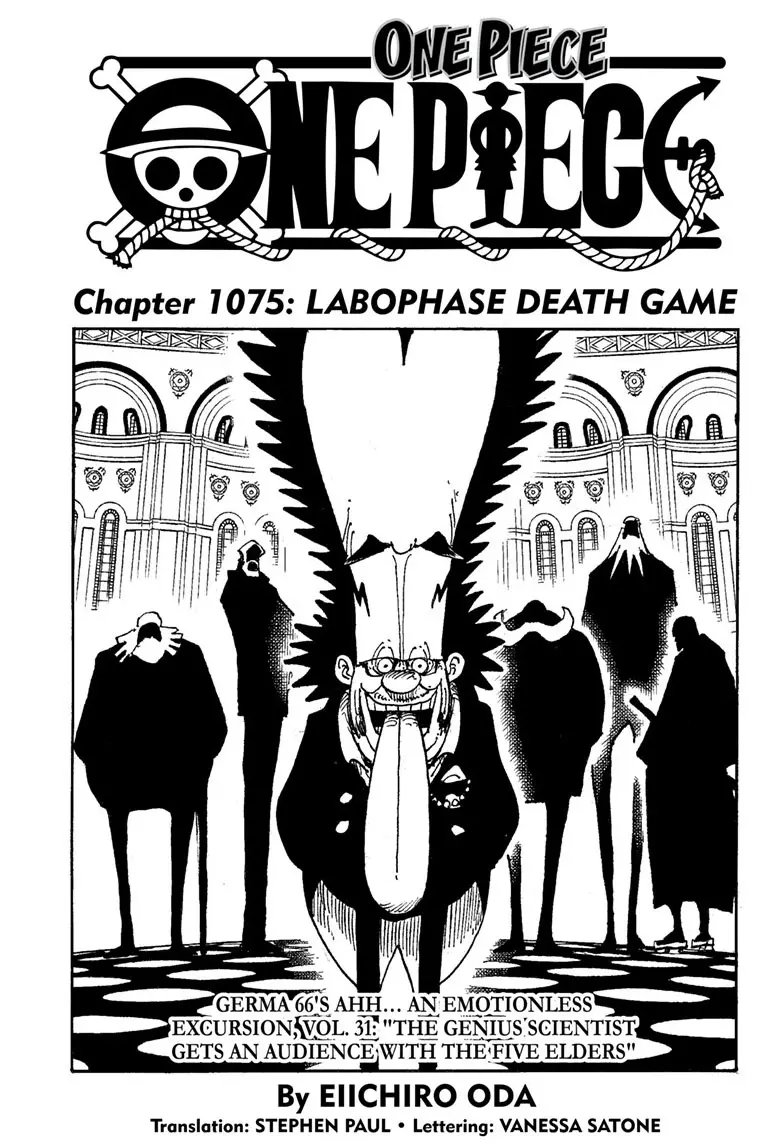 One Piece Manga, chapter 1075, page 1