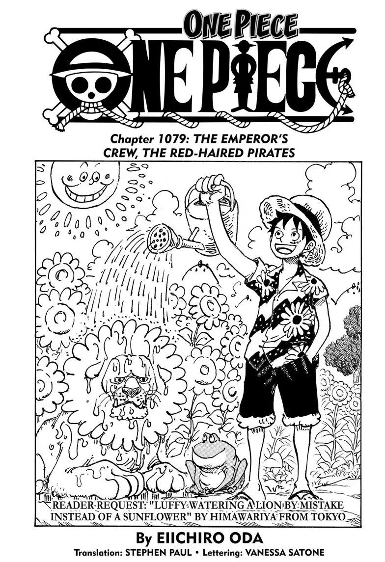 One Piece Manga, chapter 1079, page 1