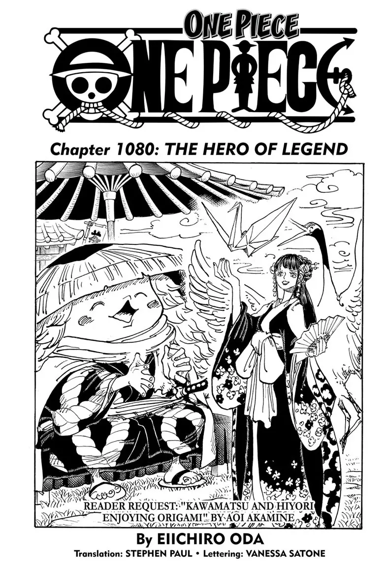 One Piece Manga, chapter 1080, page 1
