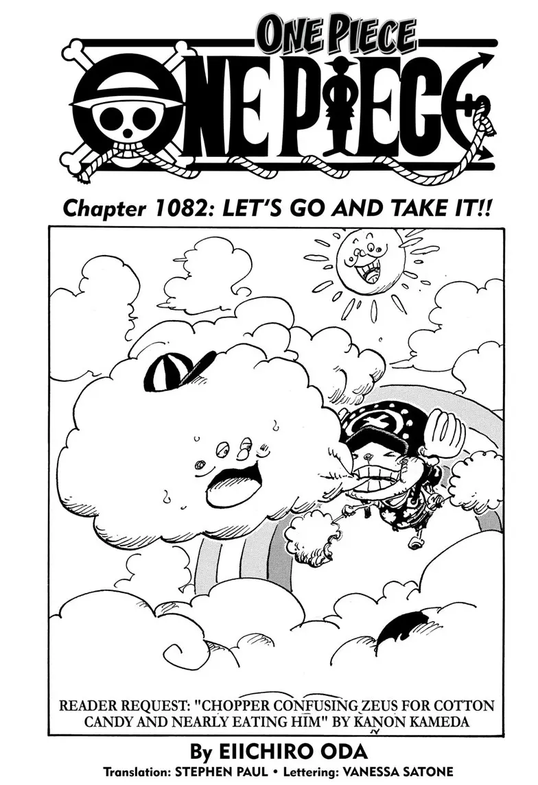 One Piece Manga, chapter 1082, page 1