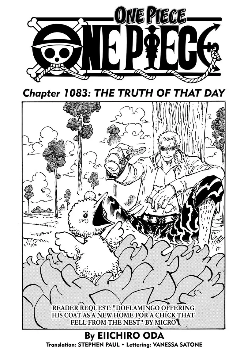 One Piece Manga, chapter 1083, page 1