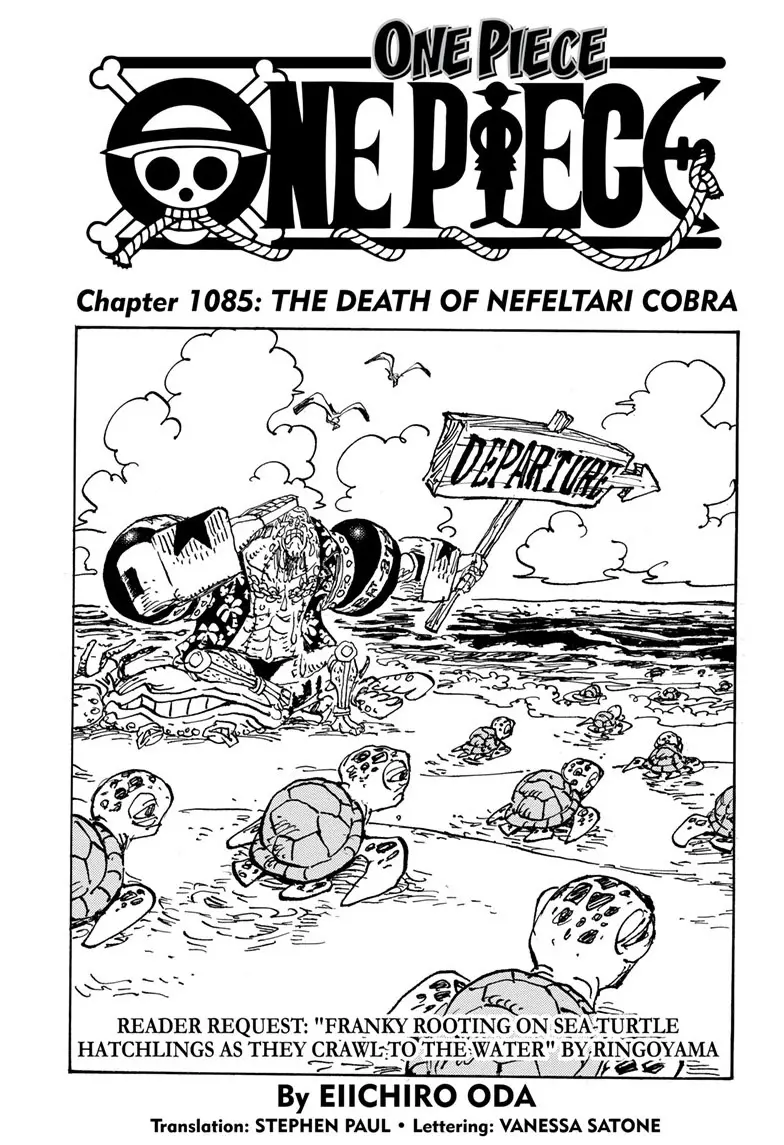 One Piece Manga, chapter 1085, page 1