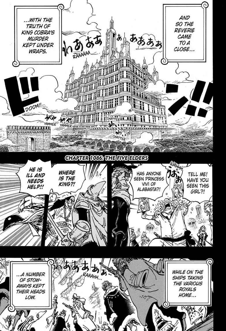 One Piece Manga, chapter 1086, page 3