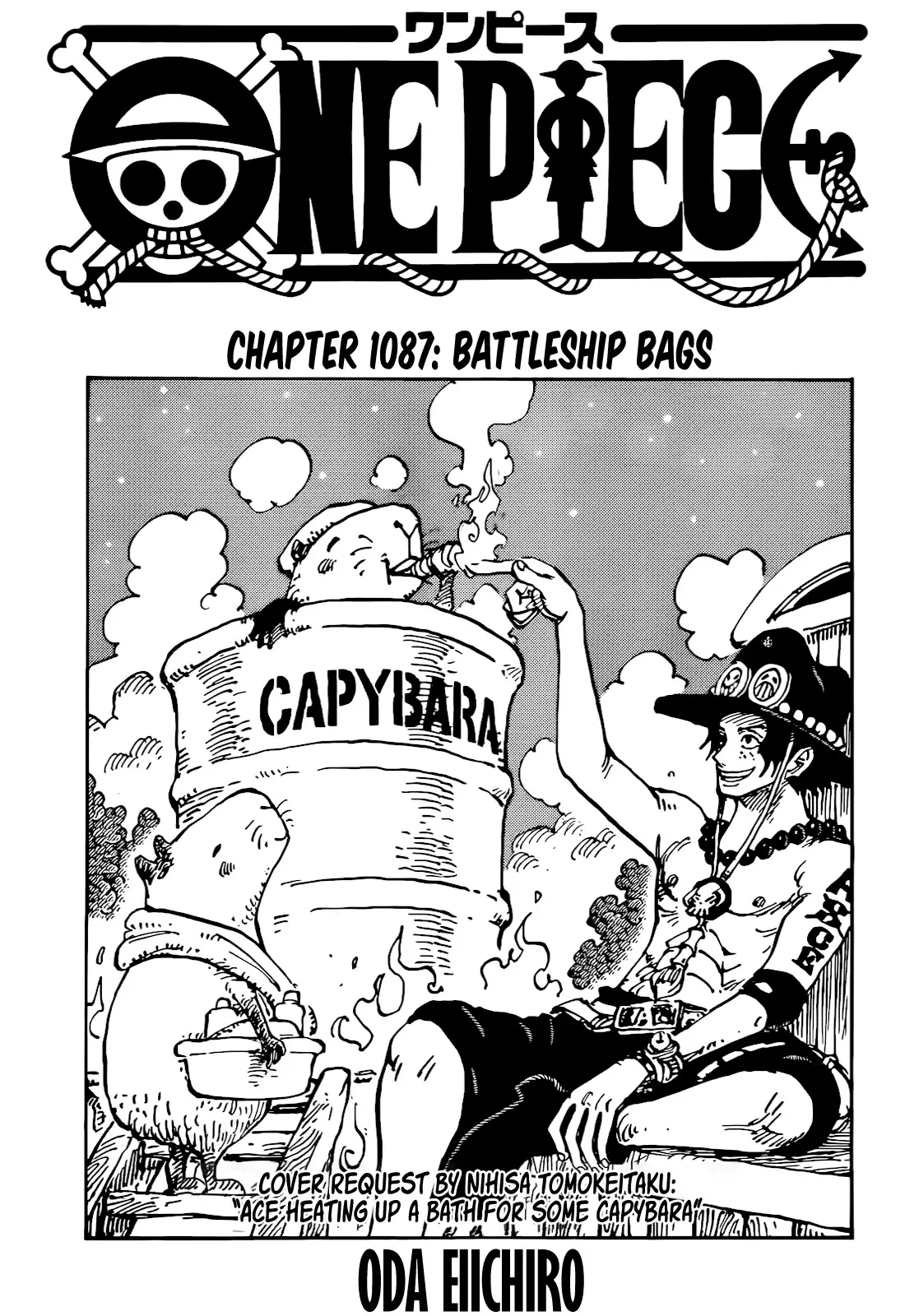 One Piece Manga, chapter 1087, page 1