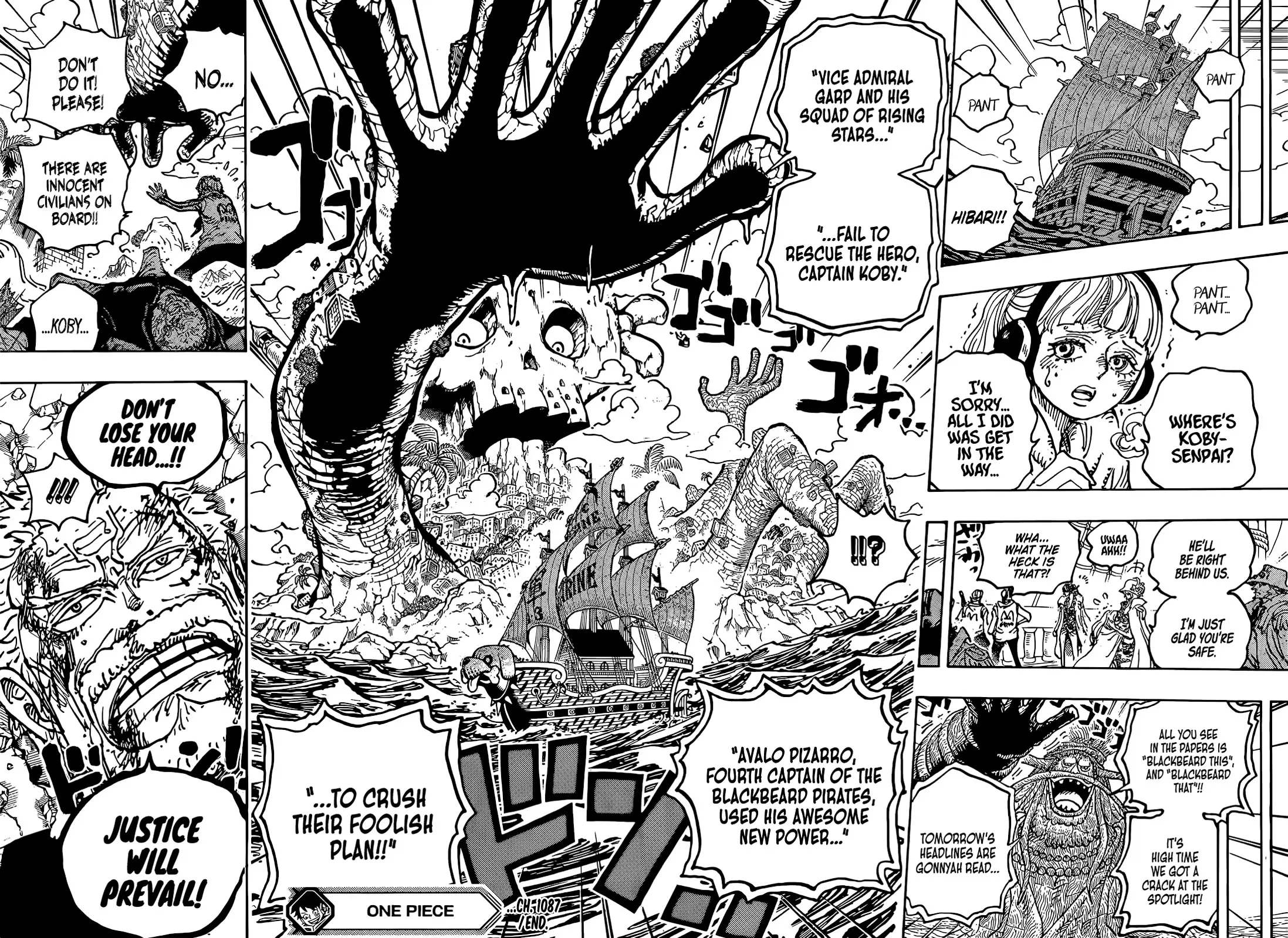 One Piece Manga, chapter 1087, page 13