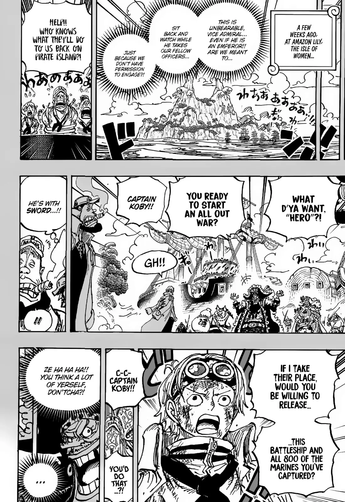 One Piece Manga, chapter 1088, page 4