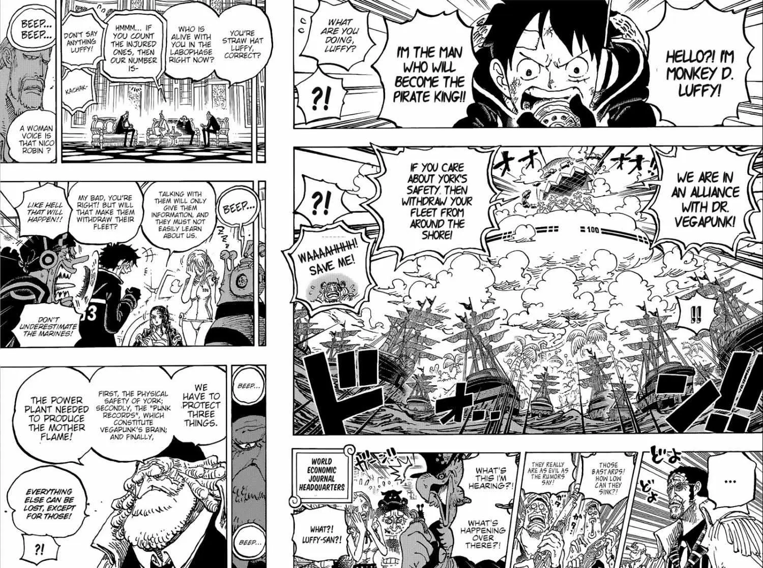 One Piece Manga, chapter 1090, page 2