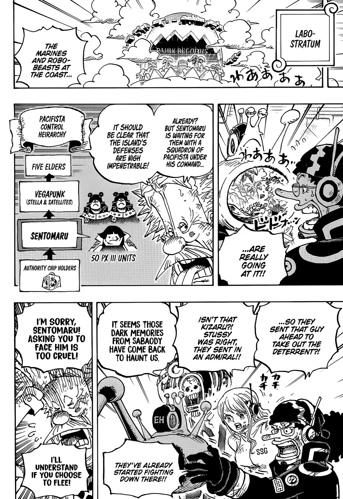One Piece Manga, chapter 1091, page 5