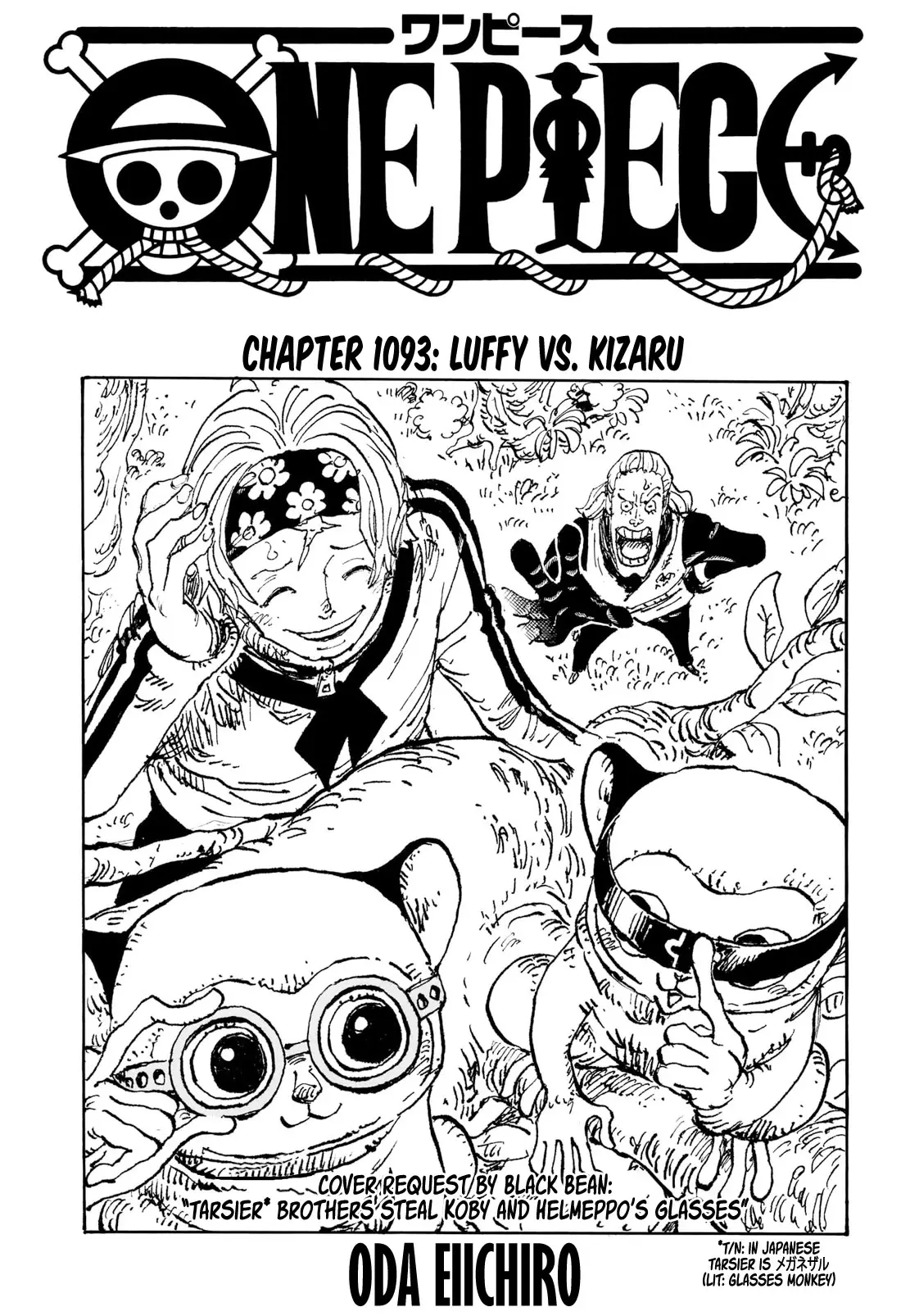 One Piece Manga, chapter 1093, page 1
