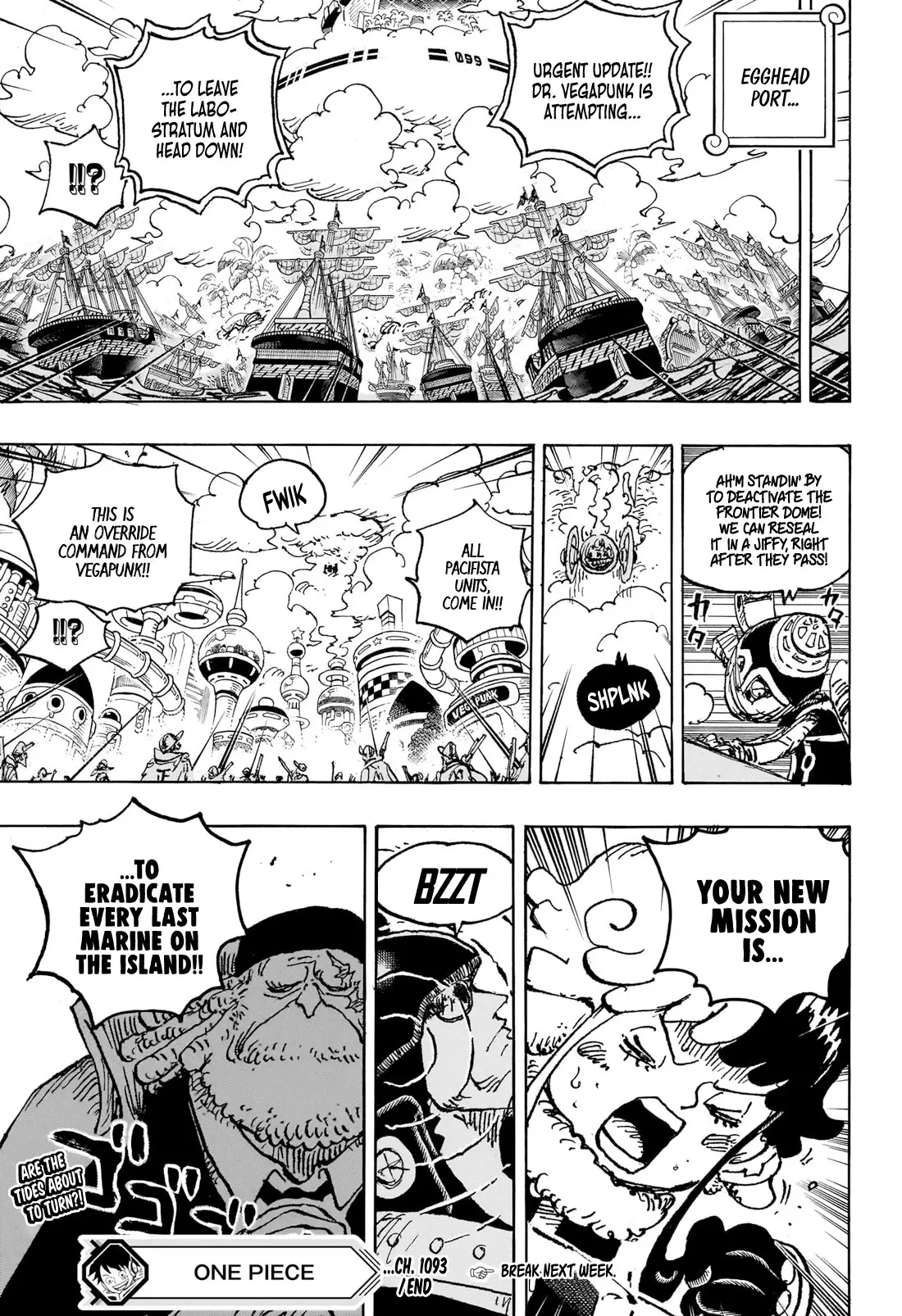 One Piece Manga, chapter 1093, page 15