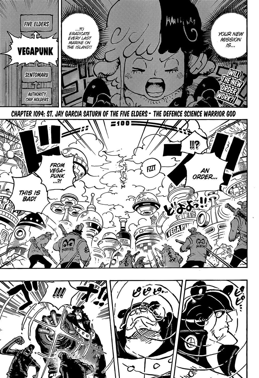 One Piece Manga, chapter 1094, page 3